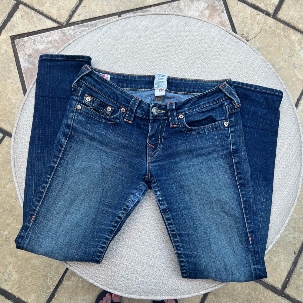 True Religion Stevie Jeans Blue size 28 Preowned